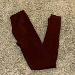 Alphalete Deep Red Leggings